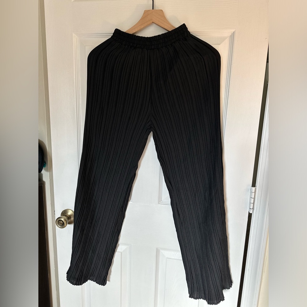 Topshop ribbed black pants